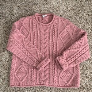 Madewell Pink Wool Sweater